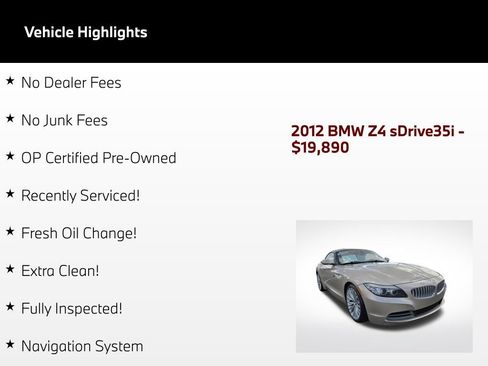 Used 2012 BMW Z4 sDrive35i RWD image 59