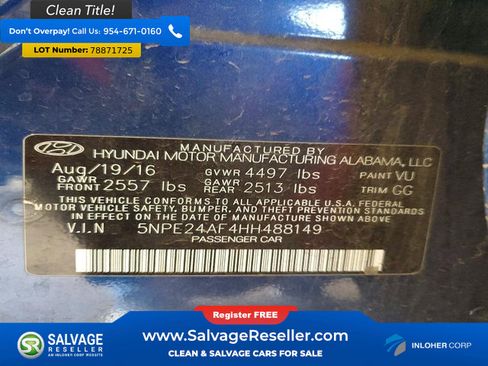 Used 2017 Hyundai Sonata SE FWD image 16