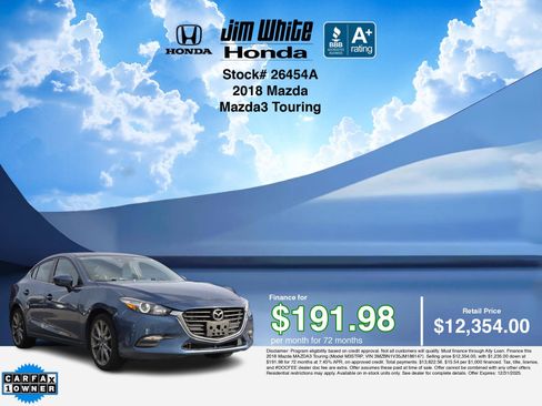 Used 2018 MAZDA MAZDA3 Touring image 3