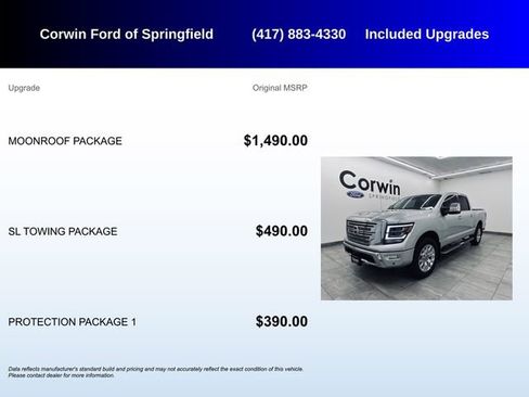 Used 2020 Nissan Titan SL w/ Moonroof Package image 5