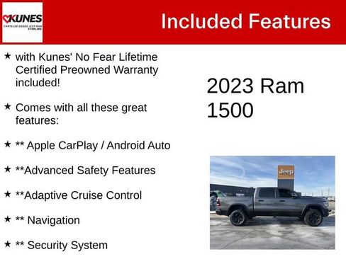 Certified 2023 RAM 1500 Rebel w/ Rebel Level 2 Equipment Group image 4