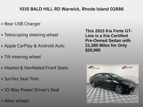 Certified 2023 Kia Forte GT-Line w/ GT-Line Premium Package image 35