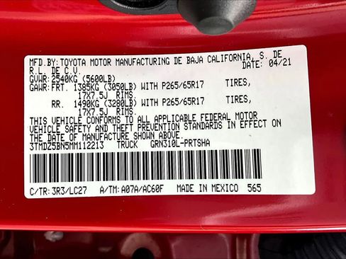 Used 2021 Toyota Tacoma TRD Sport w/ TRD Premium Sport Package image 37