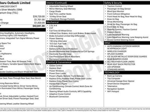 Used 2025 Subaru Outback Limited AWD/4WD image 12