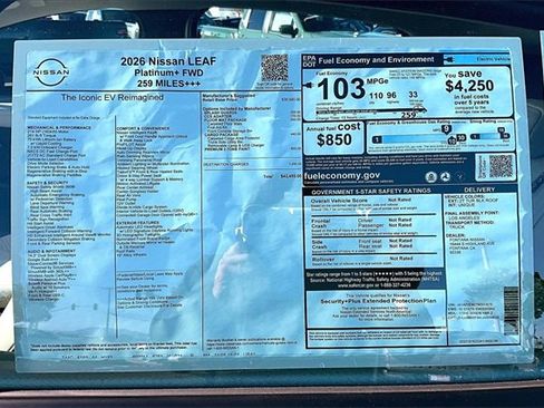 New 2026 Nissan Leaf Platinum+ image 13