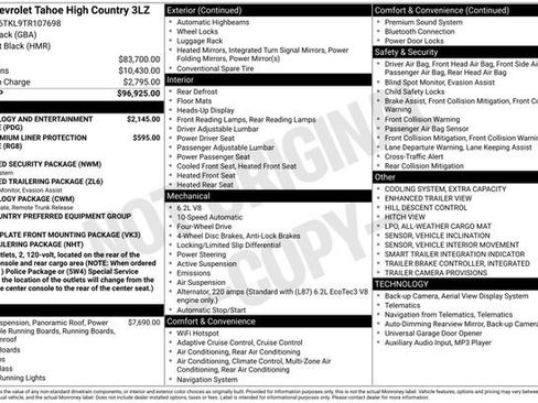 New 2026 Chevrolet Tahoe High Country image 15