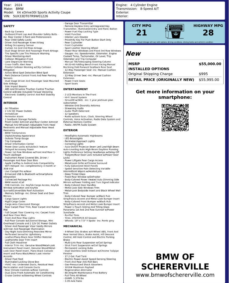 Certified 2024 BMW X4 xDrive30i AWD/4WD image 3