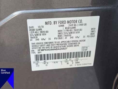 Certified 2022 Ford Edge SE AWD/4WD image 37