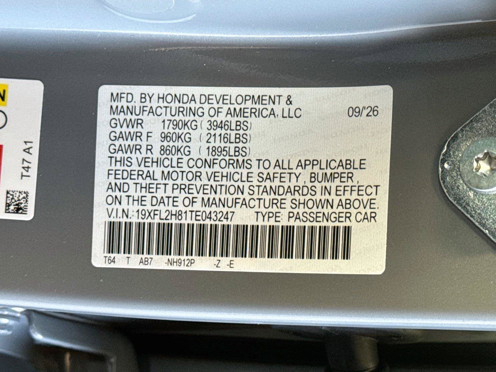 New 2026 Honda Civic Sport image 21