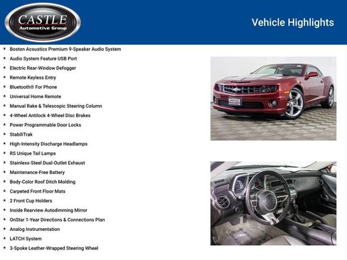 Used 2010 Chevrolet Camaro SS w/ RS Package image 12