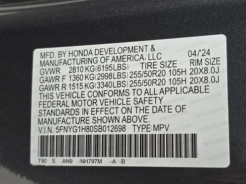 Certified 2025 Honda Pilot Elite image 37