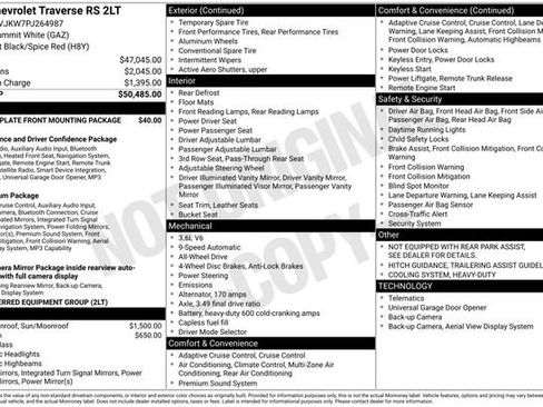 Certified 2023 Chevrolet Traverse RS AWD/4WD image 34