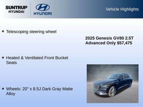 Used 2025 Genesis GV80 2.5T Advanced image 16