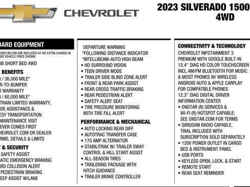 Used 2023 Chevrolet Silverado 1500 LTZ AWD/4WD image 19