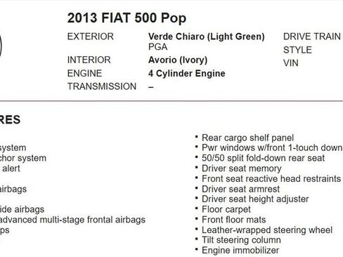Used 2013 FIAT 500 Pop image 10