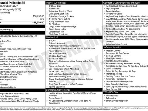 Used 2024 Hyundai Palisade SE image 35