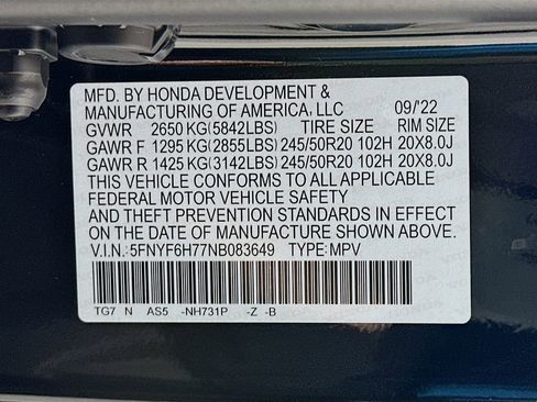 Used 2022 Honda Pilot Black Edition image 34