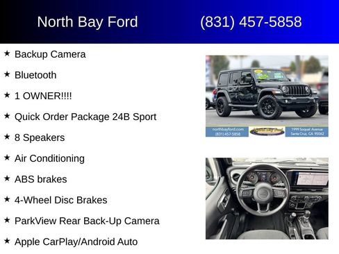 Used 2024 Jeep Wrangler Unlimited Sport AWD/4WD image 4