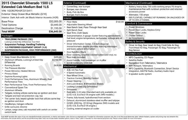 Used 2015 Chevrolet Silverado 1500 LS RWD image 4