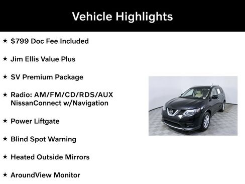 Used 2016 Nissan Rogue SV w/ SV Premium Package image 2