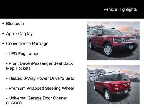 New 2025 Ford Bronco Sport Heritage w/ Convenience Package AWD/4WD image 31
