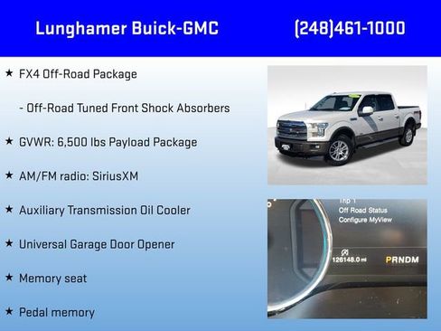 Used 2017 Ford F150 Lariat w/ Equipment Group 501A Mid AWD/4WD image 18
