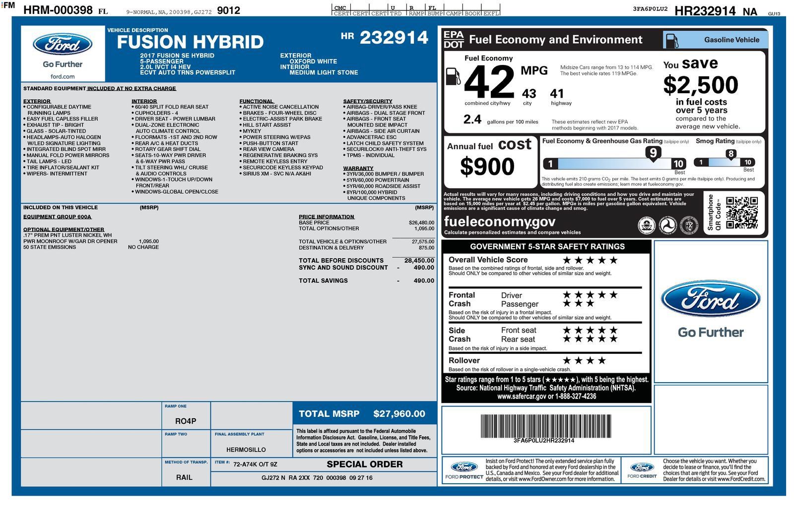 Used 2017 Ford Fusion SE FWD image 3