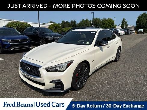 Used 2019 INFINITI Q50 Red Sport 400 w/ Sensory Package AWD/4WD image 3