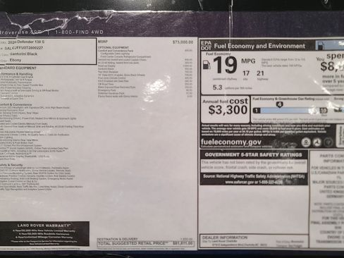 New 2026 Land Rover Defender 130 S image 21