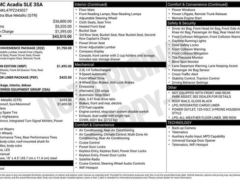 Used 2023 GMC Acadia SLE w/ Driver Convenience Package FWD image 11