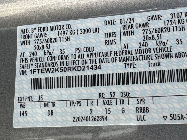 Used 2024 Ford F150 STX w/ STX Black Appearance Package RWD image 32