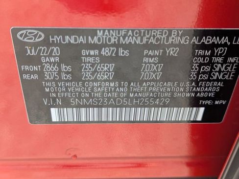 Used 2020 Hyundai Santa Fe SE image 35