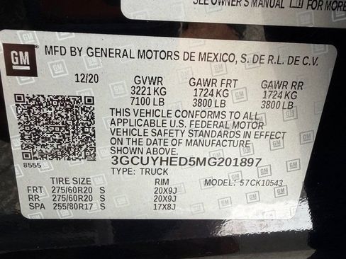 Used 2021 Chevrolet Silverado 1500 High Country AWD/4WD image 17