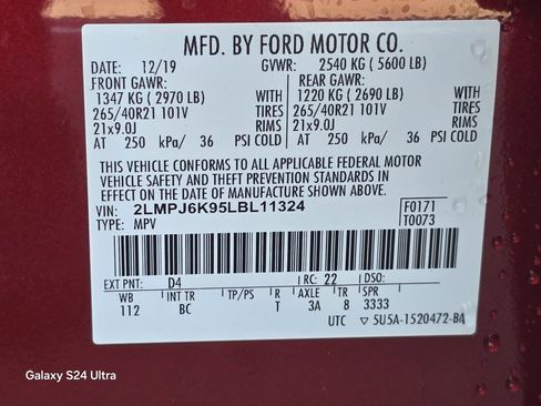 Used 2020 Lincoln Nautilus Reserve w/ Equipment Group 201A image 34