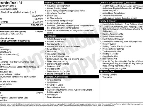 Used 2024 Chevrolet Trax RS w/ Driver Confidence Package image 2