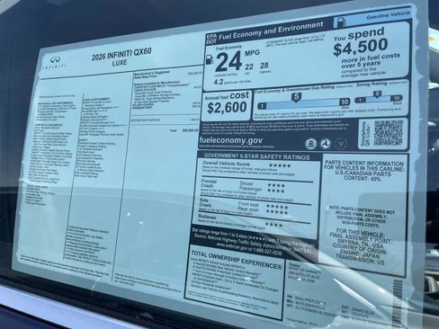 New 2026 INFINITI QX60 Luxe w/ Cargo Package image 21