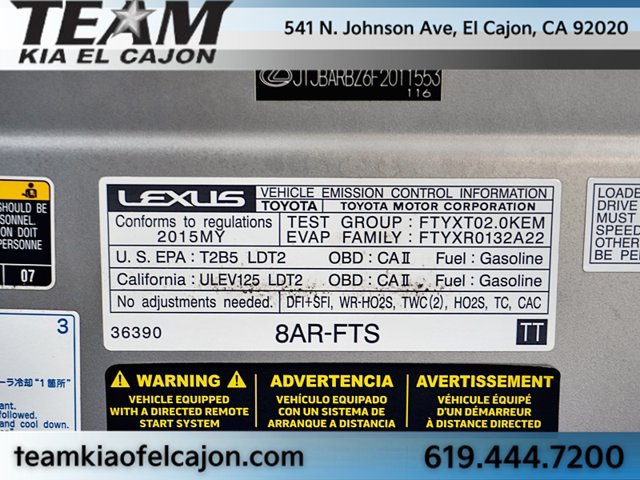 Used 2015 Lexus NX 200t F Sport w/ Navigation System Package AWD/4WD image 45