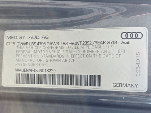 Used 2018 Audi A4 2.0T Premium Plus w/ Premium Plus Package AWD/4WD image 61