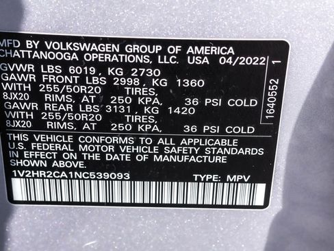 Certified 2022 Volkswagen Atlas SE image 40