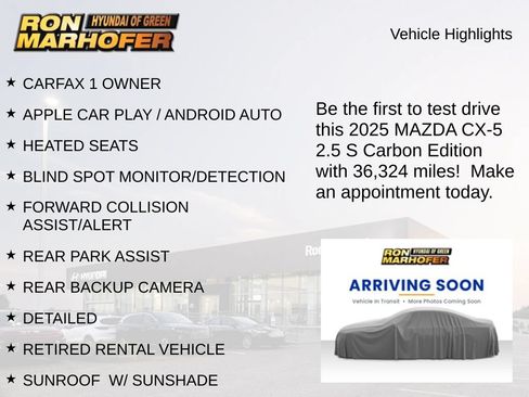 Used 2025 MAZDA CX-5 Carbon Edition AWD/4WD image 2