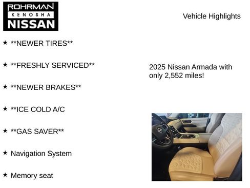 Used 2025 Nissan Armada Platinum image 8