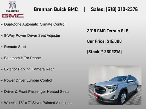 Certified 2018 GMC Terrain SLE w/ Driver Convenience Package AWD/4WD image 12