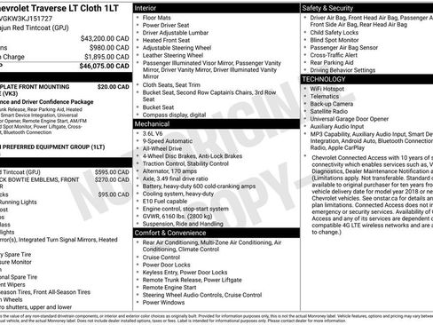 Used 2019 Chevrolet Traverse LT AWD/4WD image 4