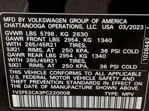 Used 2023 Volkswagen Atlas Cross Sport SEL Premium R-Line AWD/4WD image 28
