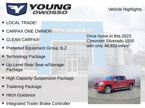 Used 2023 Chevrolet Silverado 1500 High Country w/ Technology Package image 8