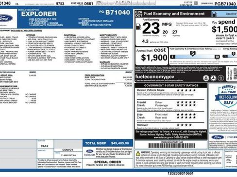 Used 2023 Ford Explorer XLT w/ Equipment Group 202A image 9