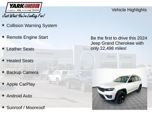 Certified 2024 Jeep Grand Cherokee Limited w/ Black Appearance Package AWD/4WD image 13