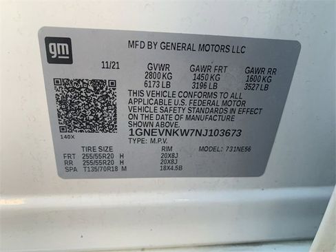 Certified 2022 Chevrolet Traverse High Country image 36