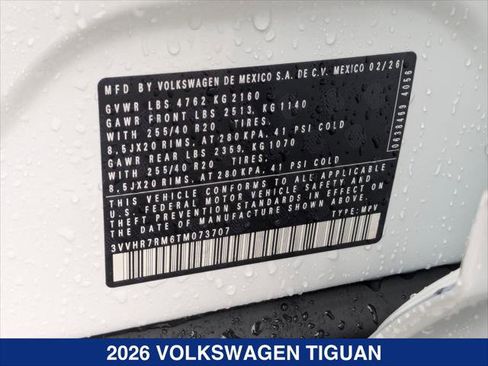 New 2026 Volkswagen Tiguan SE R-Line FWD image 20