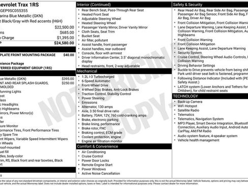 Used 2025 Chevrolet Trax RS FWD image 11